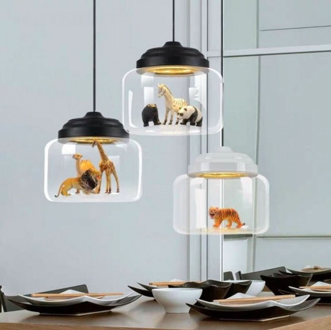 Vivolux | Kleiner Zoo | Hängelampe mit Glasschirm