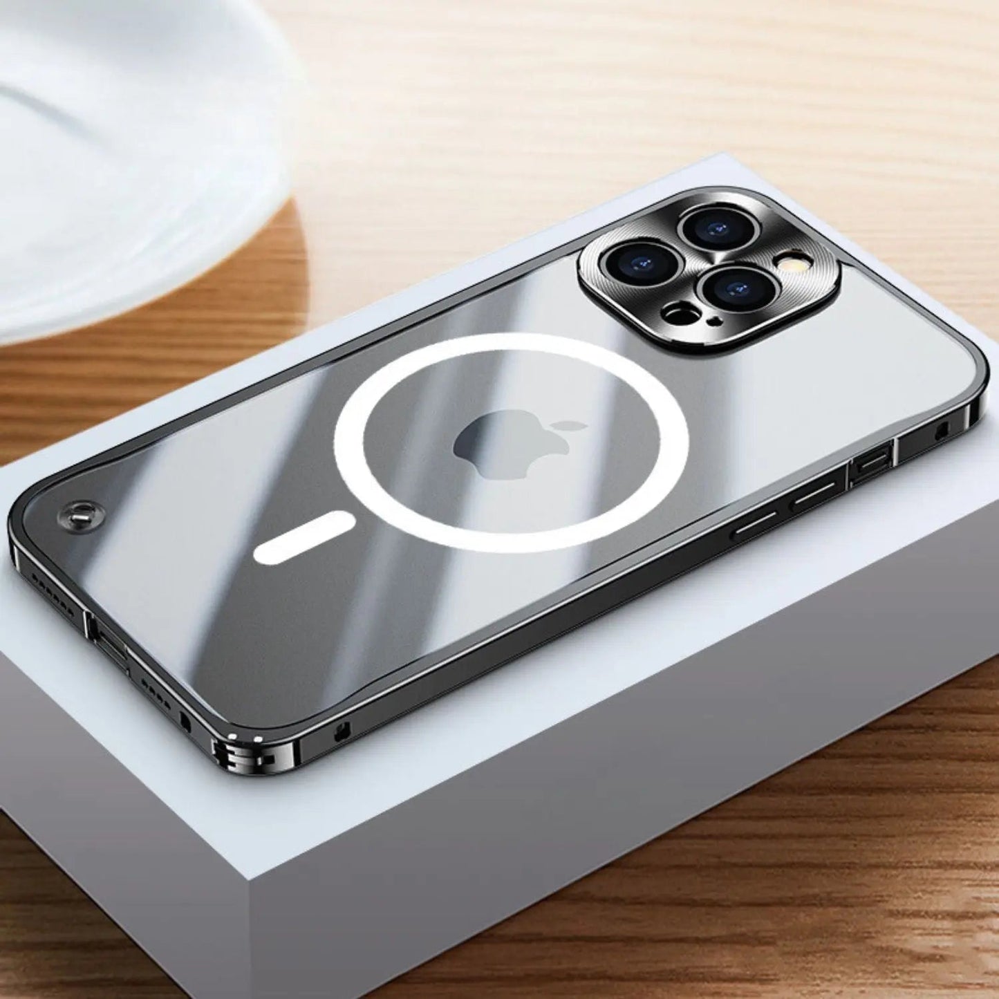 Vivolux | Metall Luxus MagSafe Hülle für iPhone Pro Max - Schlankes und Stilvolles Design mit Maximalem Schutz