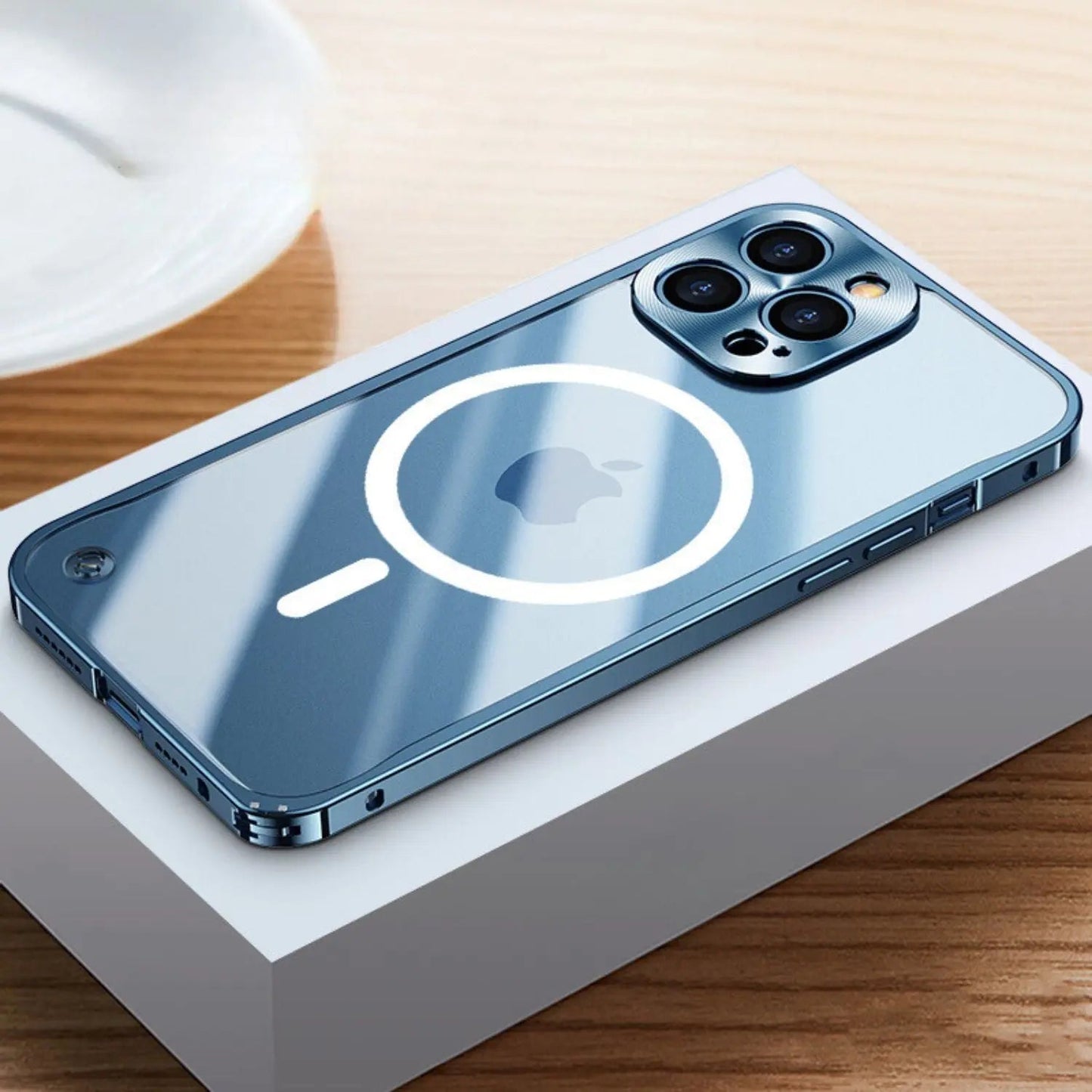 Vivolux | Metall Luxus MagSafe Hülle für iPhone Pro Max - Schlankes und Stilvolles Design mit Maximalem Schutz
