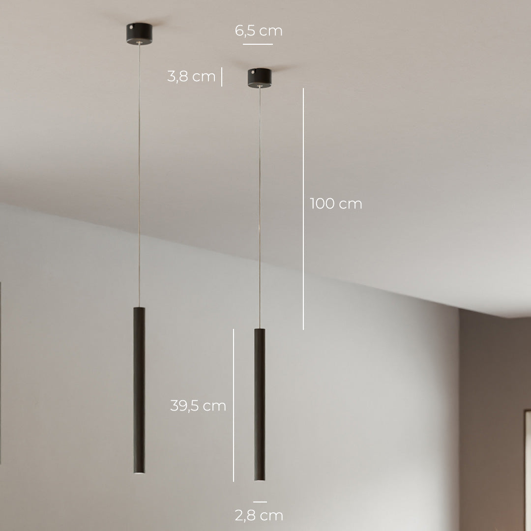 Vivolux | RayAura Minimalistische LED Pendelleuchte | Modernes Design | Elegante Deckenlampe für Wohnzimmer & Büro