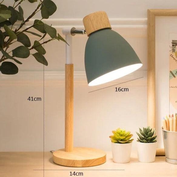 Vivolux | Nordische Tischlampe | Holz, Eisen
