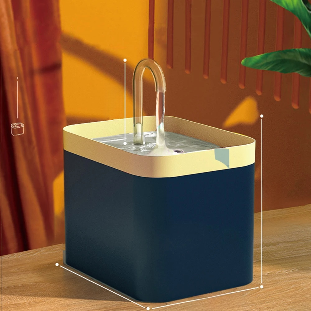 Vivolux | Ultra-leise Haustier-Wasserbrunnen mit intelligenter Filtration - 1,5 l Edelstahl