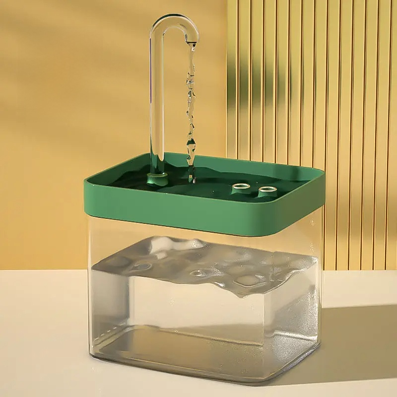 Vivolux | Ultra-leise Haustier-Wasserbrunnen mit intelligenter Filtration - 1,5 l Edelstahl