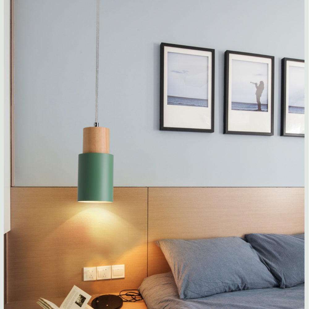 Vivolux | Designer Nordisch Holz Sockel Hängelampe