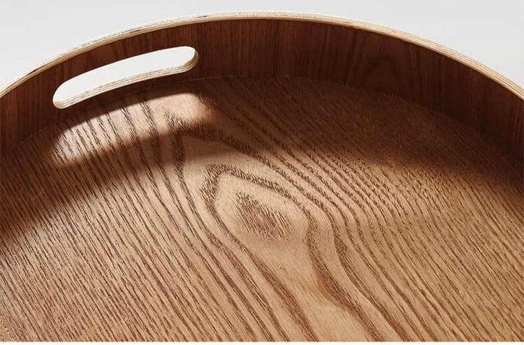 Vivolux | Schlanke, runde Serviertabletts aus Holz