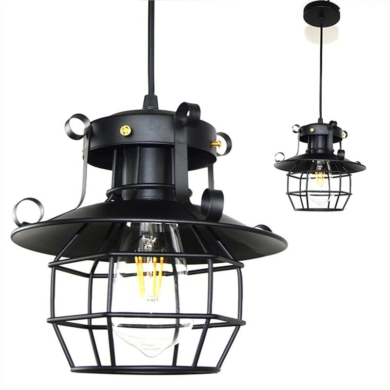 Vivolux | Antike industrielle Loft-Deckenlampe