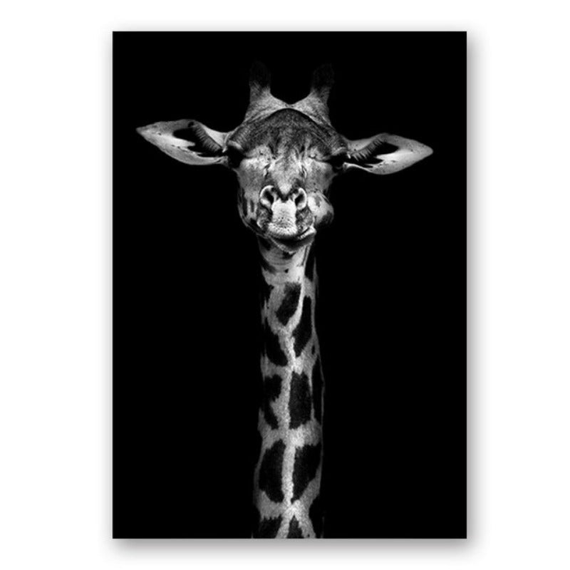 Vivolux | Natur Wildtiere Afrika Wildtiere Schwarz Weiß - Leinwand Wandkunst Malerei