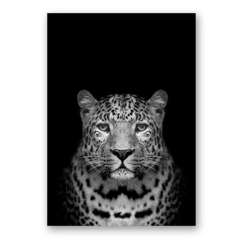 Vivolux | Natur Wildtiere Afrika Wildtiere Schwarz Weiß - Leinwand Wandkunst Malerei