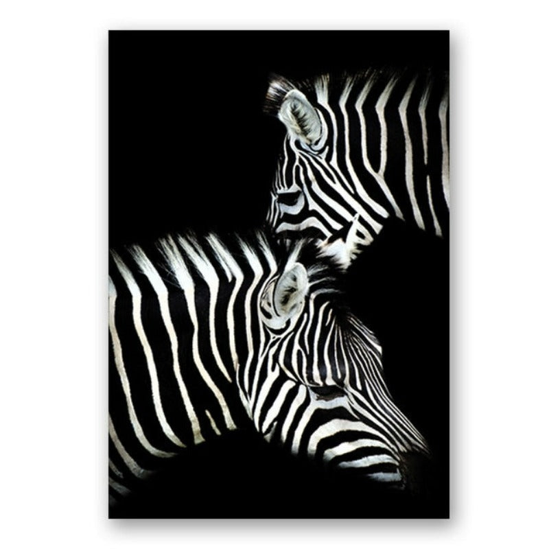 Vivolux | Natur Wildtiere Afrika Wildtiere Schwarz Weiß - Leinwand Wandkunst Malerei