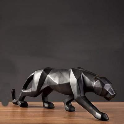 Vivolux | PantheraGeo Geometrische Skulptur | Moderne Panther-Figur | Elegante Dekoration für Zuhause & Büro