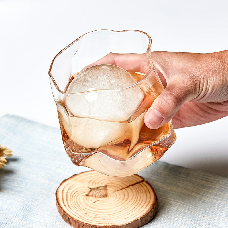 Vivolux | Verzerrte Textur Whisky Glas Set