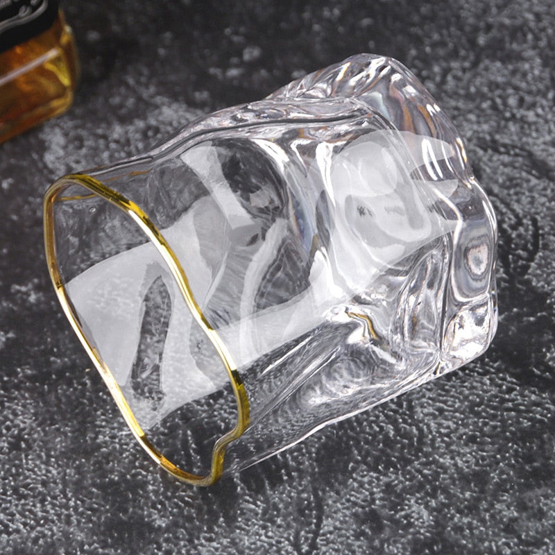Vivolux | Verzerrte Textur Whisky Glas Set
