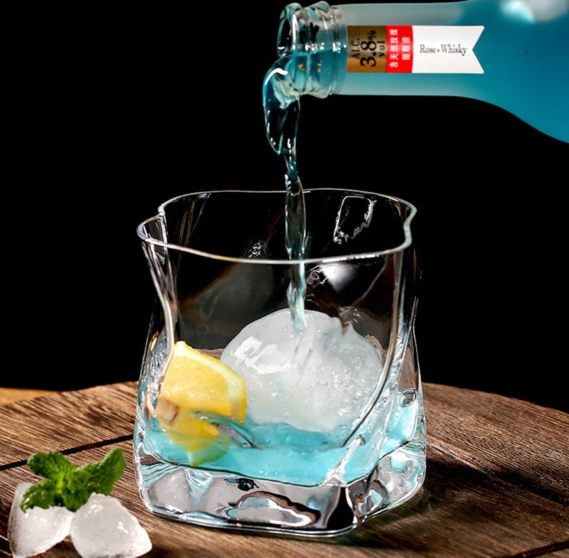 Vivolux | Verzerrte Textur Whisky Glas Set