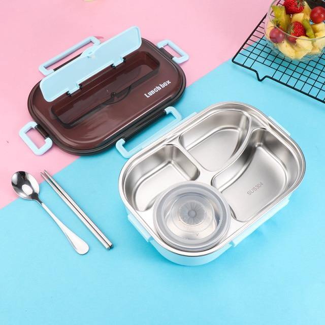 Vivolux | Edelstahl auslaufsichere Lunchbox Behälter