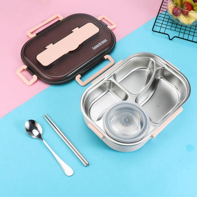 Vivolux | Edelstahl auslaufsichere Lunchbox Behälter