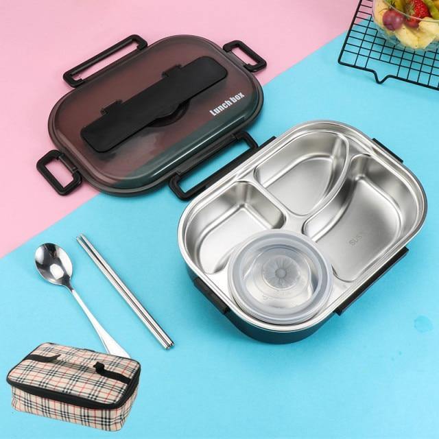 Vivolux | Edelstahl auslaufsichere Lunchbox Behälter