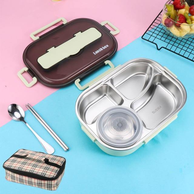 Vivolux | Edelstahl auslaufsichere Lunchbox Behälter