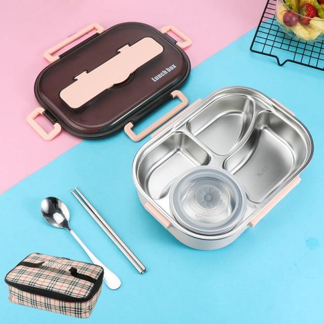 Vivolux | Edelstahl auslaufsichere Lunchbox Behälter