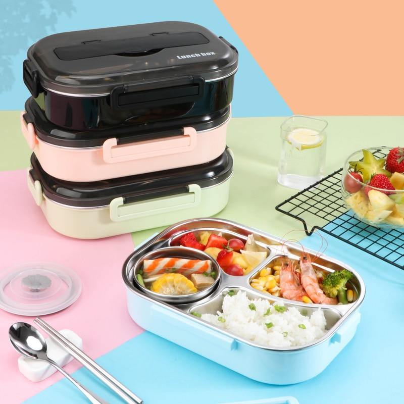 Vivolux | Edelstahl auslaufsichere Lunchbox Behälter