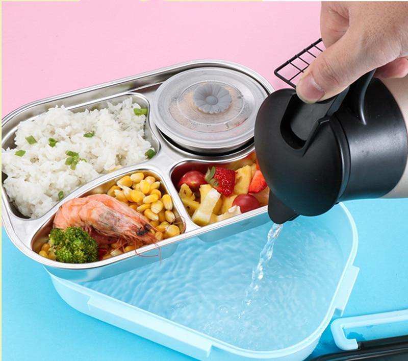 Vivolux | Edelstahl auslaufsichere Lunchbox Behälter