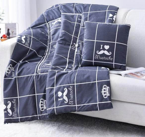 Vivolux | 2In1 Bunt Cartoon Kopfkissen Decke