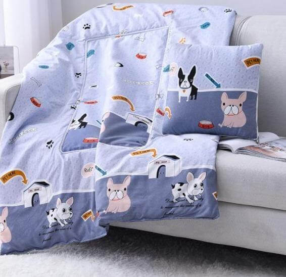 Vivolux | 2In1 Bunt Cartoon Kopfkissen Decke