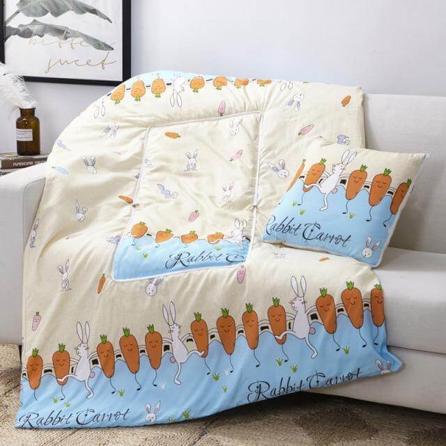 Vivolux | 2In1 Bunt Cartoon Kopfkissen Decke