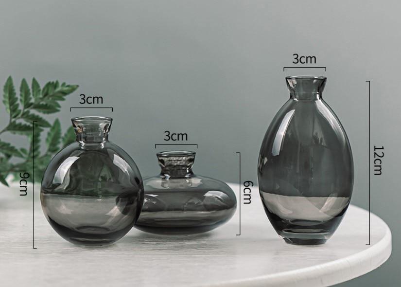 Vivolux | TrioVase Glasvasen Set | Stilvolles Design | Perfekte Dekoration | In verschiedenen Farben erhältlich
