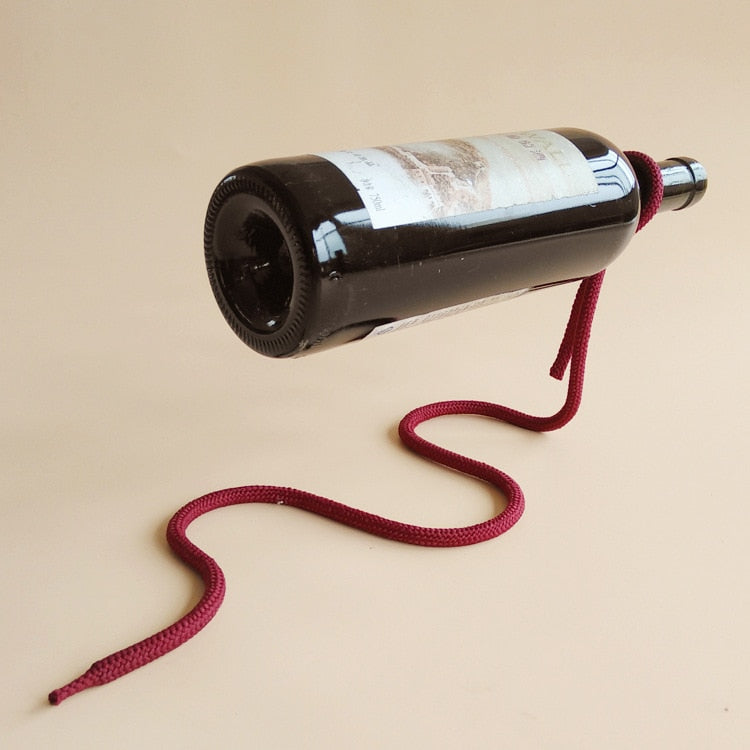 Vivolux | RopeElegance Hängendes Seil-Weinregal | Stilvolle Weinaufbewahrung | Einzigartiges Design für Zuhause