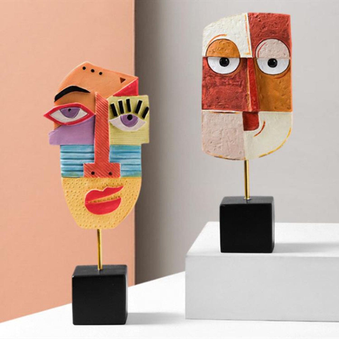 Vivolux | Abstract Pop Art Gesicht Home Skulptur