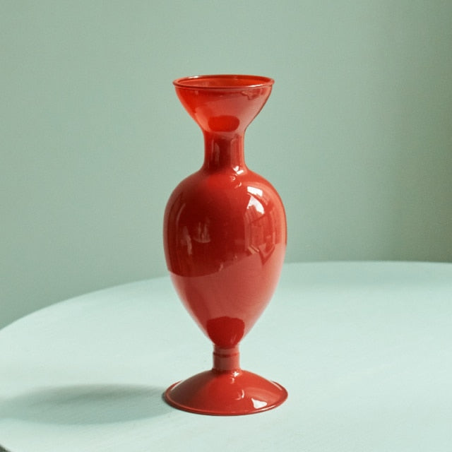 Vivolux | Kirsche Rote Glas Stabkerzenhalter & Vasen