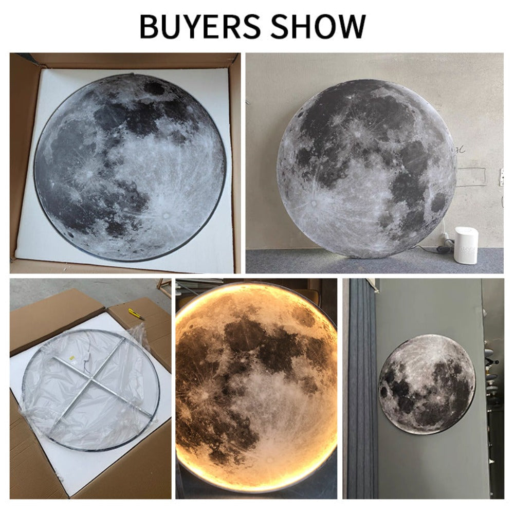 Vivolux | 3D LED Mond oder Erde Decken- oder Wandlampe