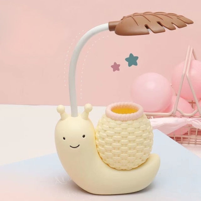 Vivolux | Schnecke Stifthalter Tischlampe Kinder