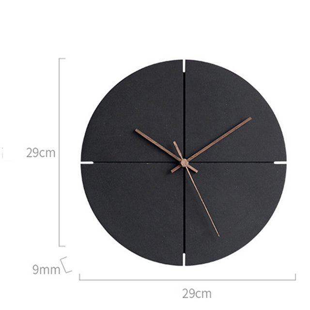 Vivolux | Elegante nordische minimalistische Holz Wand Uhr