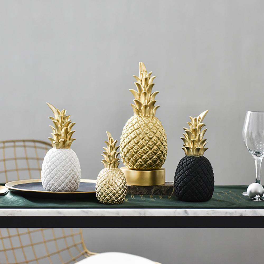 Vivolux | PineLux Glänzende Ananas Dekofigur | Modernes Design | In 3 Farben & Größen erhältlich