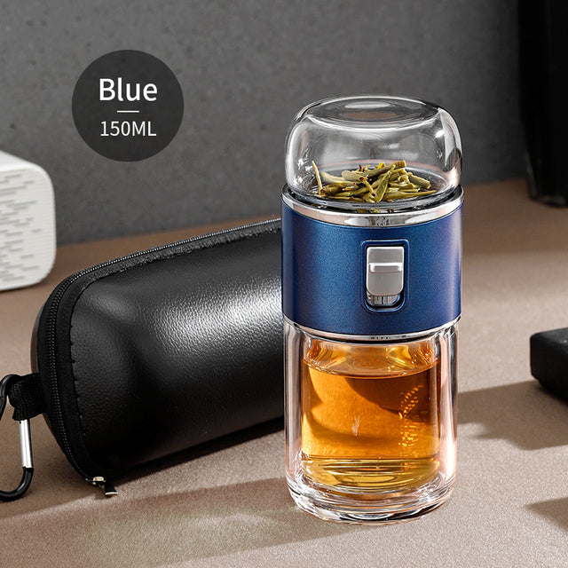 Vivolux | Doppelglas Tee-Infuser Thermosflasche