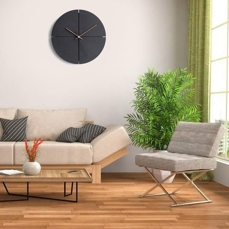 Vivolux | Elegante nordische minimalistische Holz Wand Uhr