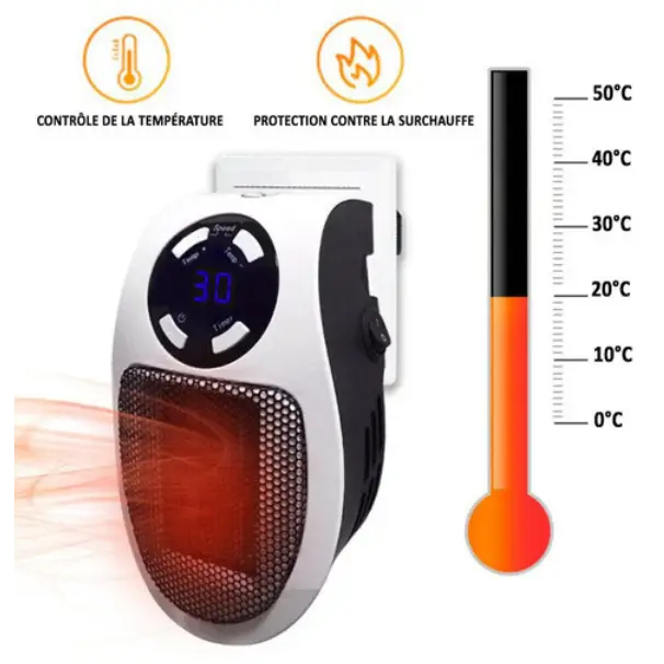 Vivolux | Ultra-kompakter Keramik-Heizlüfter HeatCompact