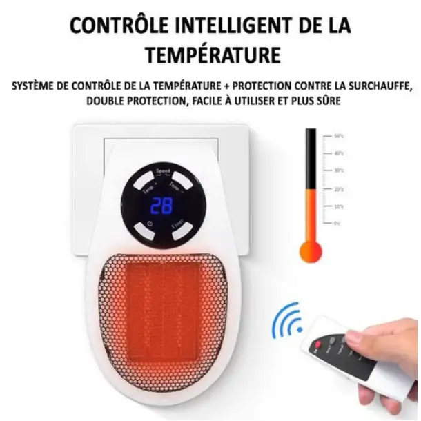 Vivolux | Ultra-kompakter Keramik-Heizlüfter HeatCompact