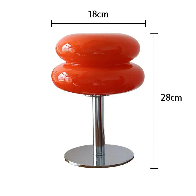 Vivolux | Retro Macaron Tischlampe aus farbigem Glas