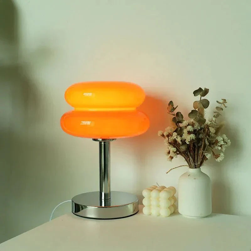 Vivolux | Retro Macaron Tischlampe aus farbigem Glas