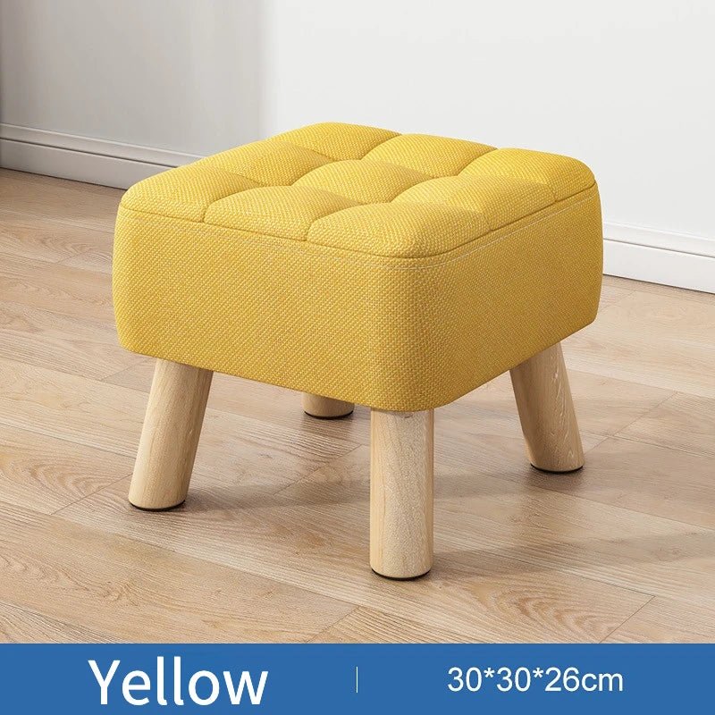 Vivolux | Gepolsterter Ottoman-Hocker im Retro-Stil in Pastellfarben