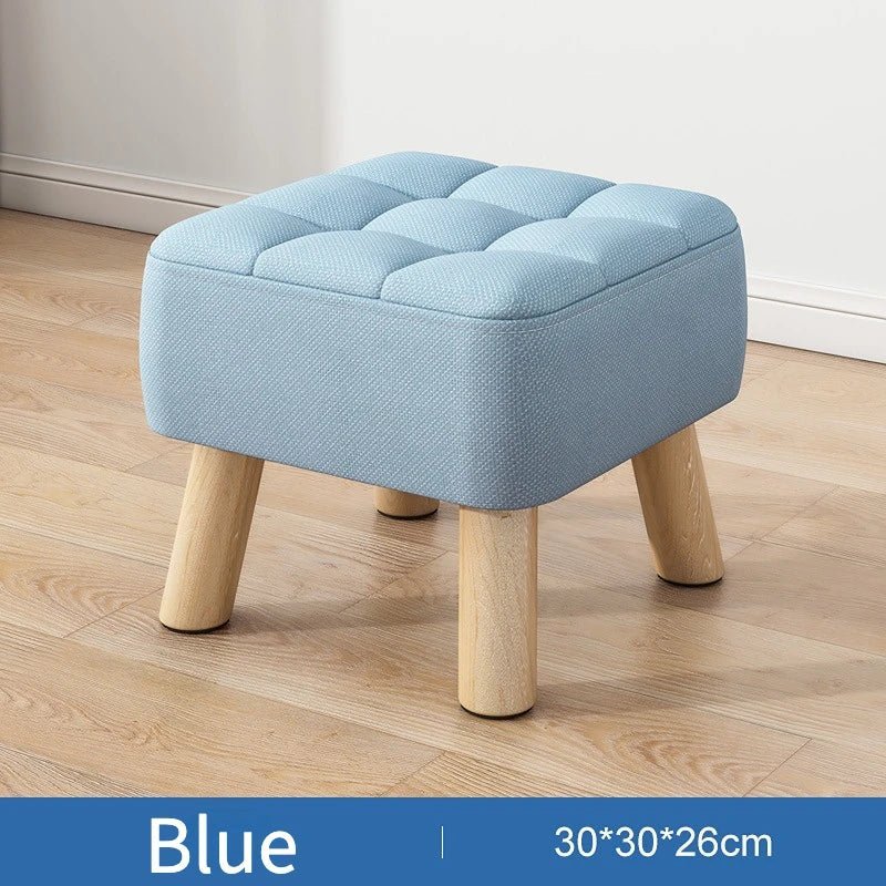 Vivolux | Gepolsterter Ottoman-Hocker im Retro-Stil in Pastellfarben
