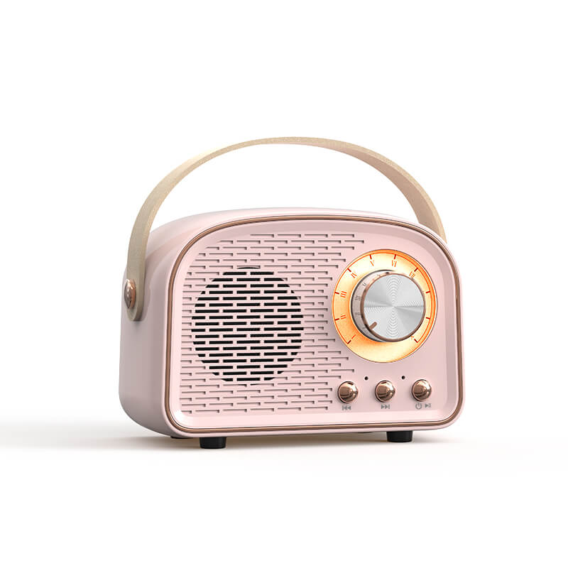 Vivolux | Retro Runde Radio Bluetooth Lautsprecher | Kabellos | Tragbar | Stilvoller Sound für Zuhause & unterwegs