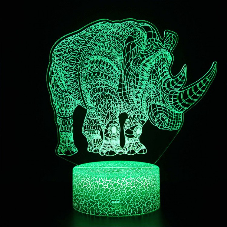 Vivolux | 3D Lampe Nashorn Majestätisch