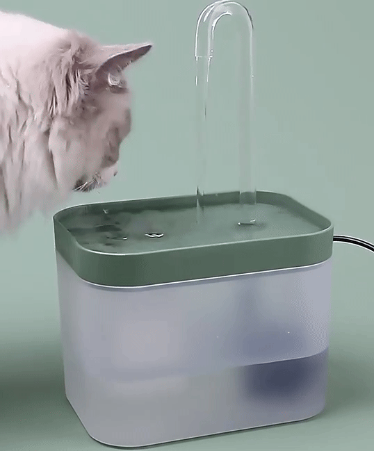 Vivolux | Ultra-leise Haustier-Wasserbrunnen mit intelligenter Filtration - 1,5 l Edelstahl
