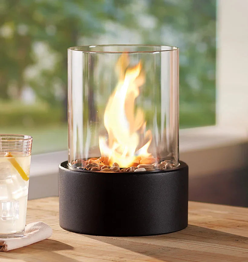 Vivolux | Tragbare Feuerschale für eine gemütliche Atmosphäre | Elegante & moderne Tisch-Feuerschale - Shakti