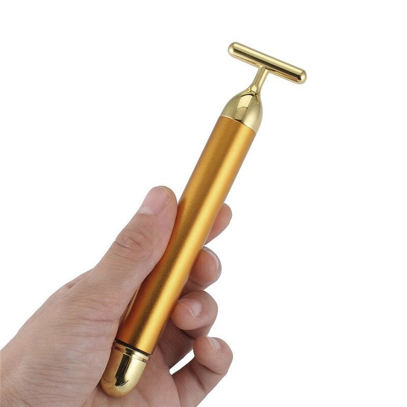 Vivolux | Energy 24K Gold T Beauty Bar Gesichtsroller-Massagegerät
