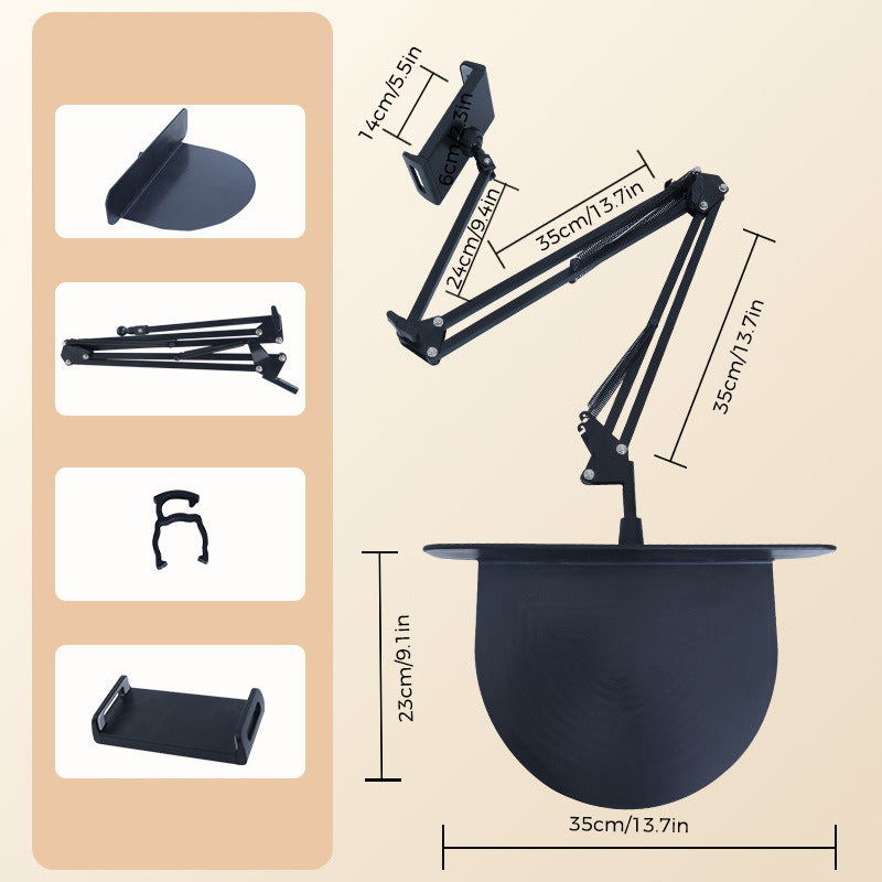Vivolux | Ausziehbarer, versteckter Telefon-/Tablethalter am Bett