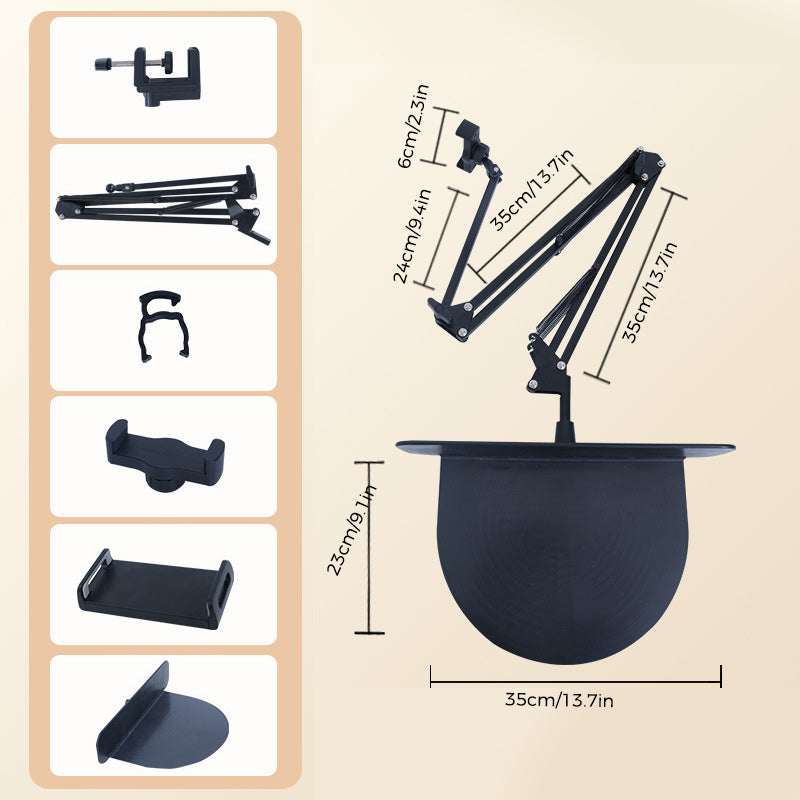 Vivolux | Ausziehbarer, versteckter Telefon-/Tablethalter am Bett